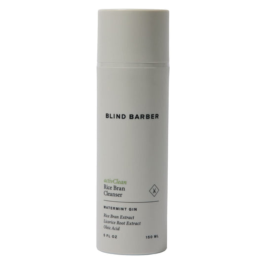 Blind Barber activClean Rice Bran Daily Face Cleanser for Men - Hydrating Foaming Facial Cleanser with Rice Bran Extract & Oleic Acid (5oz / 150ml)