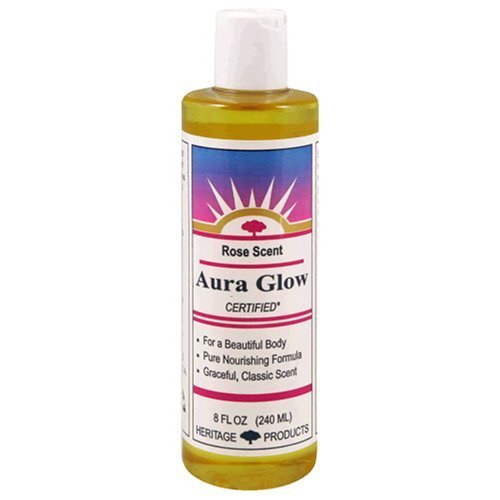 Heritage Products Aura Glow, Rosa Scent, 8 Fluid Ounces (240 ml) (Pack of 6)