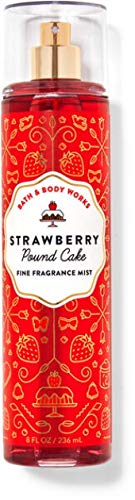 Bath & Body Works Skin Care Bundle Strawberry Pound Cake Wash Mist Cream Shower Gel and Lotion Full Size Beauty & Personal Care Bath & Body Works
