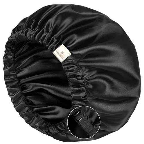 YANIBEST Satin Bonnet for Sleeping, Hair Bonnets for Women and Men, Double Layer Ajustable Silky Bonnet for Curly Braids Hair Beauty and Personal Care YANIBEST Default Title