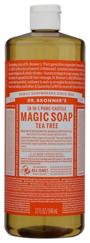 Dr. Bronners Tea Tree Liquid Castile Soap, 32 FZ Beauty & Personal Care Dr. Bronner's