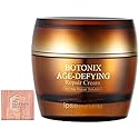 BOTONIX Natural Age Defying Cream 24K Gold and 8 Peptides Face Lifting and Firming Bundled with 1 Pack Oil Absorbing Blotting Paper