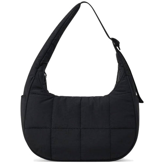 Small Crescent Puffer Purse Shoulder Bag for Women Nylon Quilted Purses Bag Adjustable Shoulder Strap Puffy bag