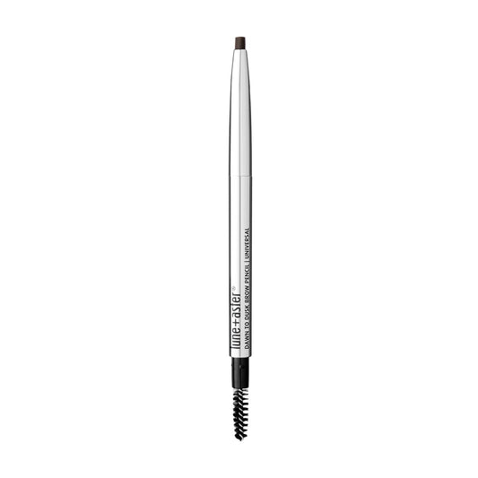 Lune+Aster Brow Pencil | Universal Eyebrow Pencil With Spoolie Brush. Longwear Formula. No Sharpening Required. Vegan & Gluten Free - Brown
