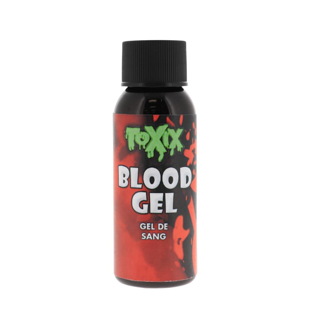 TOXIX 3PCS Halloween Fake Blood Kit- Spray Blood 1FL OZ + Blood Gel 1FL OZ + Bloody Scab 30 Grams, Washable Realistic Special FX Makeup, Zombie