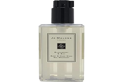 Jo Malone London Body and Hand Wash Gel for All Skin Types, Scent Blackberry and with Pump (No Box/Unboxed) bay, 8.5 Ounce