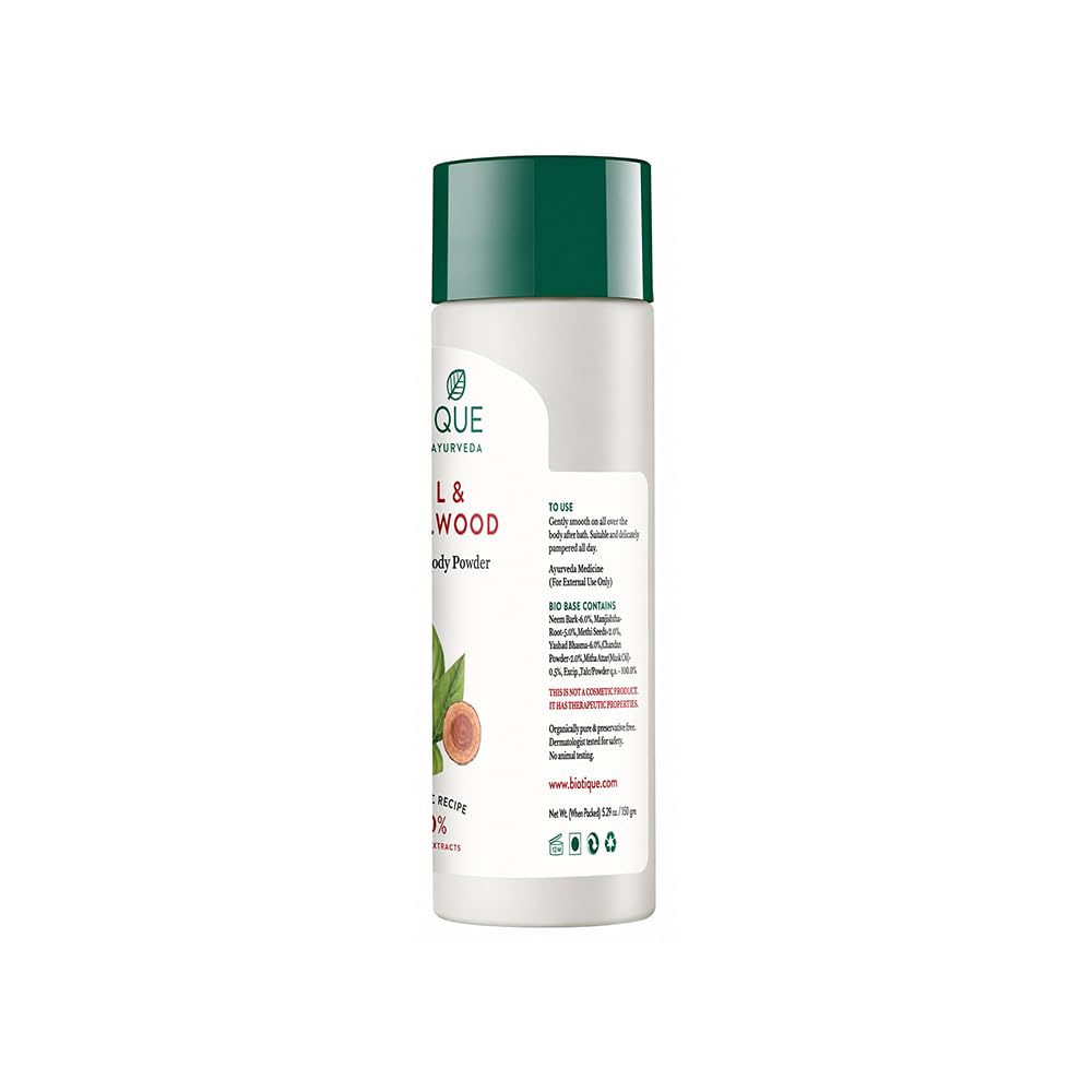 Basil & sandalwood refreshing body powder