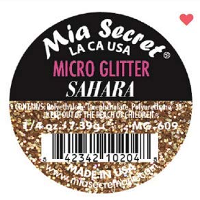 Mia Secret Nail Professional System Micro Glitter - .25 oz (Sahara)