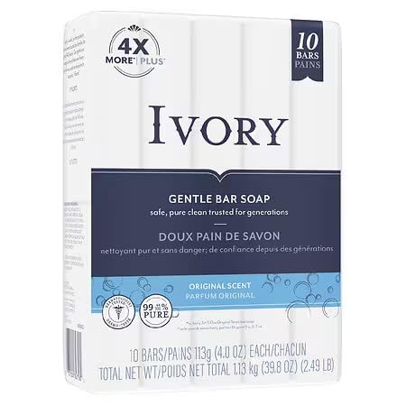 Ivory Soap, Original 4 oz Bars 10 ea (Pack of 6) Beauty & Personal Care Ivory