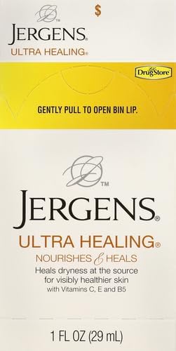 Jergens Ultra Healing Dry Skin Moisturizer, Travel Size Body and Hand Lotion, for Extra Dry Skin, Use After Washing Hands, HYDRALUCENCE blend