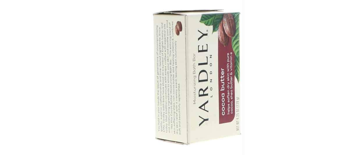 Yardley Moisturizing Bar Cocoa Butter 4.0 oz (Pack of 4)