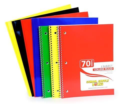 School Supply Boxes | 17" Solid Black Backpack Bundle for High School | Back to School Bookbag with Supplies | Contains Pencil Pouch, Notebooks, Filler Paper, Folders, Mechanical Pencils, & More