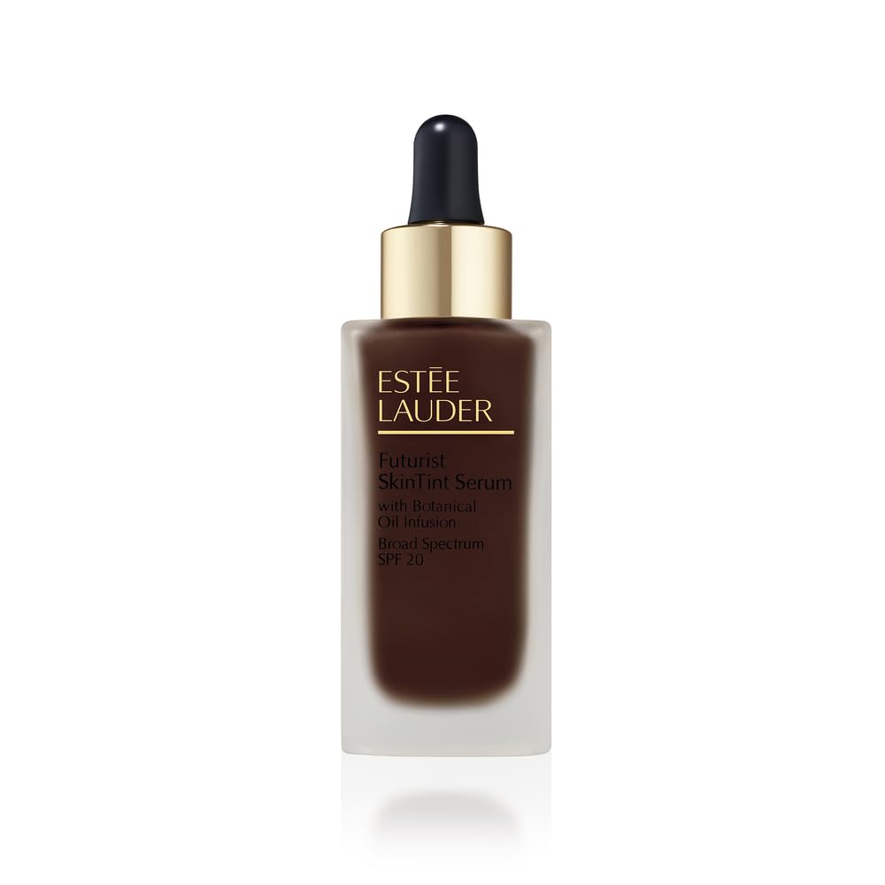 Estée Lauder Futurist Skin Tint Serum Foundation SPF 20 with Glycerin | Light Coverage, 1.0 Fl Oz, 8C2 Intense Java
