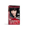 Revlon Permanent Hair Color, Permanent Hair Dye, Colorsilk with 100% Gray Coverage, Ammonia-Free, Keratin and Amino Acids, 10 Black, 4.4 Oz (Pack