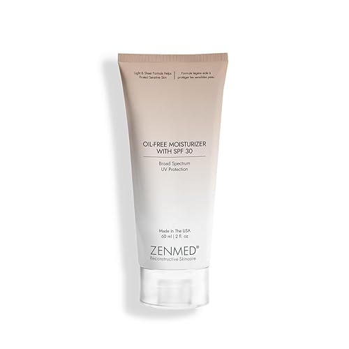 ZENMED Oil-Free Moisturizer with SPF 30-2 oz. 100% PABA-Free Light & Sheer Formula Helps Protect Sensitive & Troubled Skin Types For Oily & Acne Skin