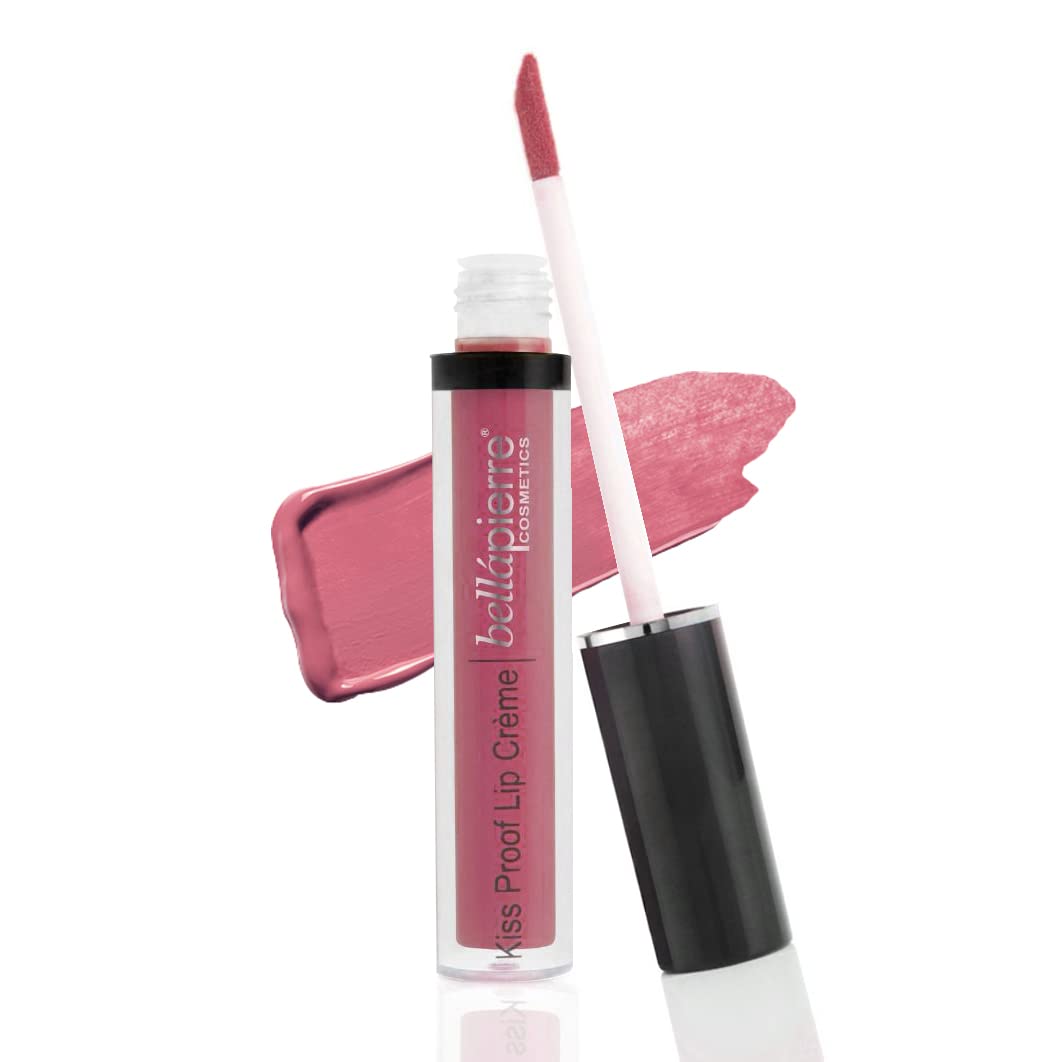 bellapierre Kiss Proof Lip Crème | Richly Pigmented, Smooth Matte Finish | 100% Natural Formulation | Non-Toxic and Paraben Free |Long Lasting