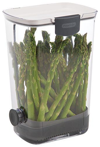 ProKeeper Herb Keeper - White, with Removable Silicone Drain Plug, BPA-Free Plastic