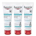 Eucerin Advanced Repair Foot Cream for Dry Feet and Heels, Repairs Very Dry, Rough Skin, Fragrance Free, Non Greasy, Fast Absorbing, Travel Size