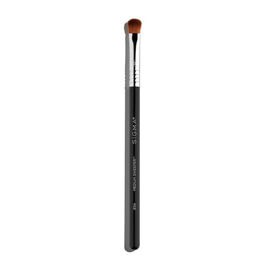 Sigma Beauty Professional E54 Medium Sweeper Brush - Professional Eyeshadow Brush for Controlled Lid Application, Packing on Metallic Shades
