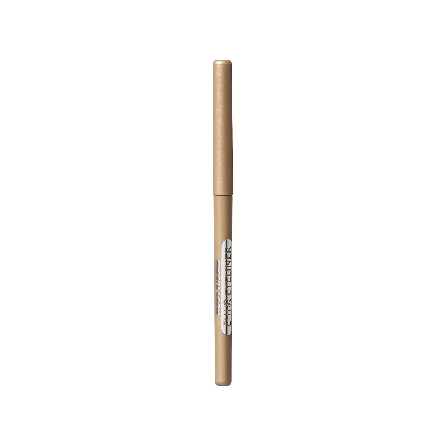 Ruby Kisses Pencil Eyeliner, Retractable Eyeliner, Waterproof, Smudge-Proof Eye Makeup, High Pigmented, 24H Long Lasting Eyepencil (Metallic Gold)