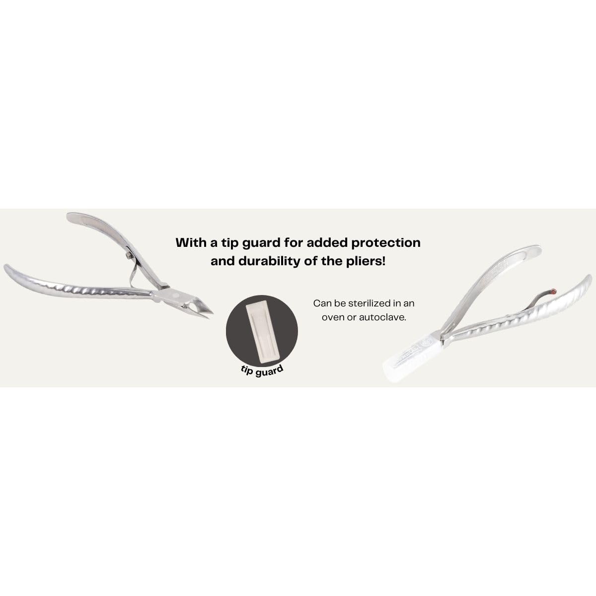 Professional Cuticle Nipper Mundial 772 PR - Brazilian Manicure Quality Long Handle Stainless Steel Trimmer Cutter for Fingernails and Toenails