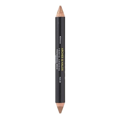 Arches & Halos Brow Highlighting and Concealer Crayon - Coco - Shaping and Shimmer Eyebrow Stick and Highlighter Duo - Soft, Ultra Creamy Formula