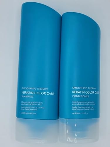 Keratin Color Care Smoothing Therapy Shampoo and Conditioner 13.5 Oz Duo.