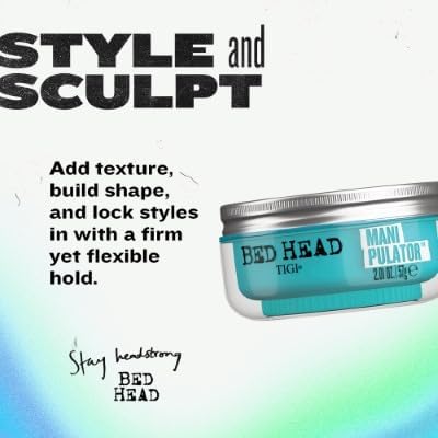 TIGI Bed Head Manipulator Hair Putty 3-Pack - Firm Hold Paste, Hair Styling Products for Women and Men, Frizz Control, Anti-Humidity, Tropical Fruit