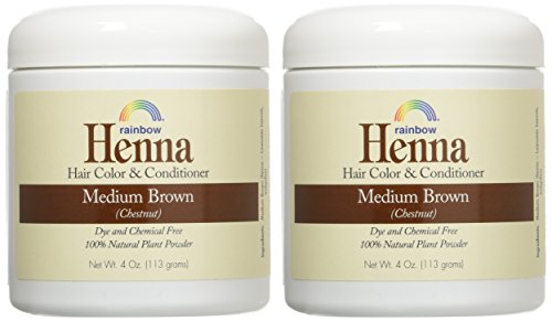 Henna (Persian) - Med Brown (Chestnut), 4 oz (pack of 2)