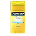 Neutrogena Beach Defense Sunscreen Stick SPF 50, Broad Spectrum Sun Protection for Face & Body, Water-Resistant, Non-Greasy Formula, Travel Size
