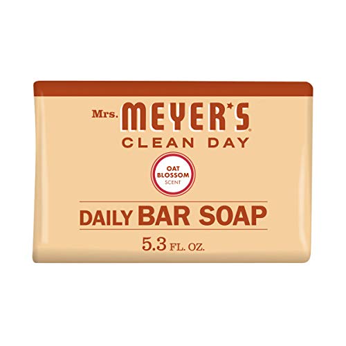 MRS. MEYER’S CLEANDAY Clean Day's Bar Soap, Use as Body Wash or Hand Soap, Cruelty Free Formula Made with Essential Oils, Oat Blossom Scent, 5.3 oz, 1 Beauty & Personal Care SC Johnson