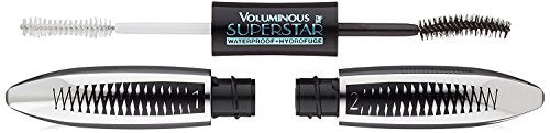 L'Oreal Paris Cosmetics Voluminous Superstar Mascara, Waterproof, Black, 0.41 Fl. Oz, 1 Count