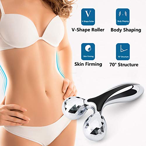 SUPANT V Facial Roller Massager, Reduce Wrinkles in Neck and Eyes, Massage for Lymphatic Drainage, Face Lifting, Reduce Puffiness, Skin Tightening