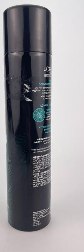 L'Oreal Advanced Hairstyle Lock It Weather Control Hair Spray Extra Strong Hold 8.25 oz (Pack of 2)