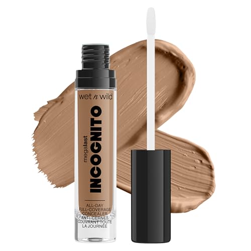 wet n wild Mega Last Incognito All-Day Full Coverage Liquid Matte Concealer, Medium Tan 1114051