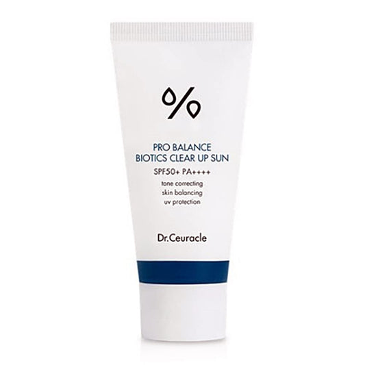 [Dr.Ceuracle] Pro Balance Biotics Clear Up Sun SPF 50+ PA+++ (1.7 fl.oz) | A Probiotics Sunscreen | Tone Correcting, Skin Balancing, Mild Hydrating