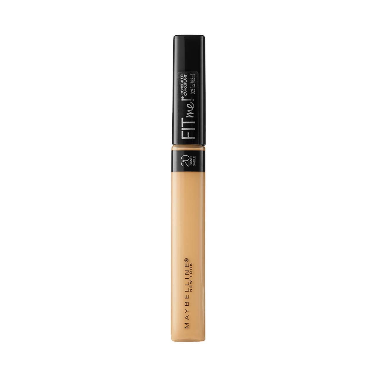 Maybelline Fit Me Liquid Concealer Makeup, Natural Coverage, Oil-Free, Sand, 0.23 fl. oz.