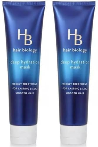 Hair Biology Deep Hydration Mask with Biotin, Paraben and Dye Free, 5.0 FL Oz - Pack of 2