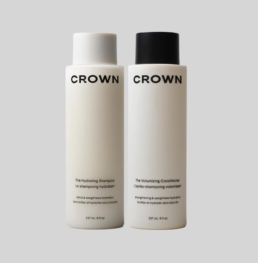 Crown Affair The Hydrating Shampoo and Volumizing Conditioner Duo & Complimentary Face Sheet Masque