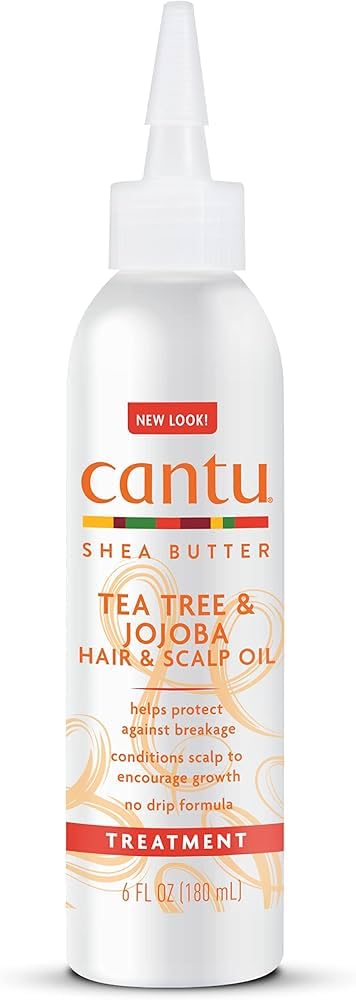 Cantu Shea Butter Tea Tree & Jojoba Hair & Scalp Oil 6 Ounce (180ml) (2 Pack)