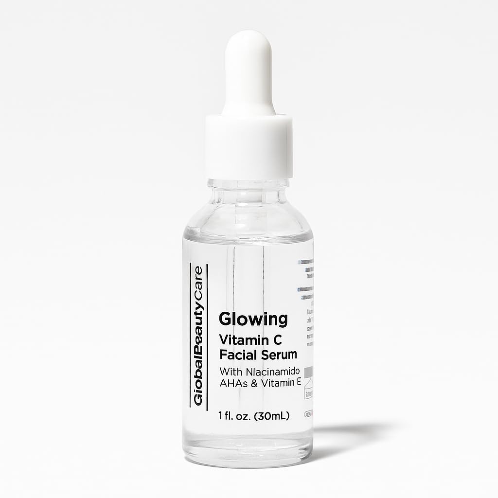Global Beauty Care Vitamin C - Facial Serum with Niacinamide, AHA & Vitamin E 1fl oz 30ml