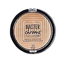 Maybelline Master Chrome Metallic Highlighter Powder Makeup, Molten Gold, 1 Count