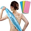 ARCH&M Exfoliating Washcloth Body Scrubber Back Scrubber for Shower Japanese Beauty Washcloth Bath Wash Cloth Korean Exfoliation Luffah Towel Net