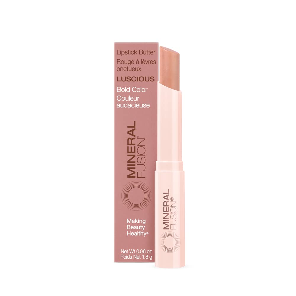 Mineral Fusion Lipstick Butter, Luscious, 0.06 Ounce
