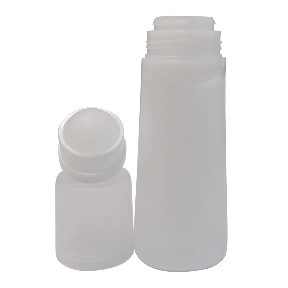 Roll-on Head Top Plastic Applicator Refillable Hygienic Liquid Bottles Skin Care Scalp Hair Loss Care Medicine Cosmetic Travel Use (70ml)