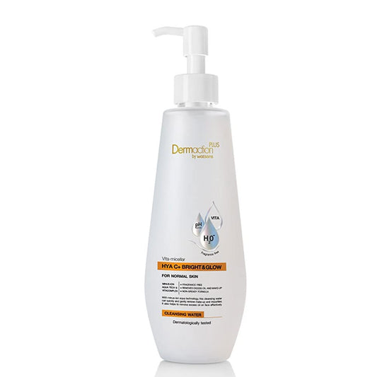 Dermaction Plus Vita-Micellar Hya C+ Bright Glow Cleansing Water 250 ml.