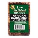 By Natures 100% Natural African Black Soap With Tea Tree Oil 6.0 Oz (Pack of 1)