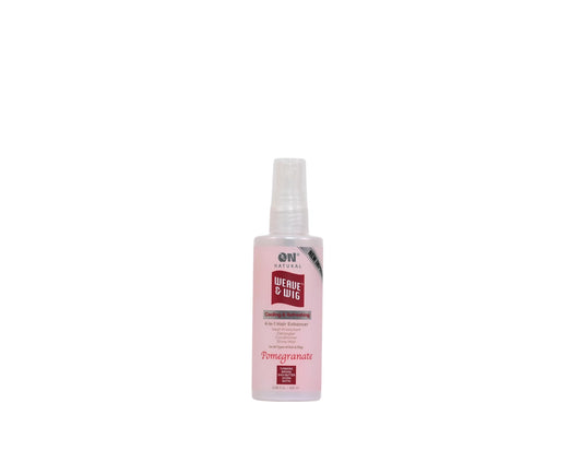 On Natural Weave & Wig 4-in-1 Hair Enhancer For All Hair Texture [Pomegranate] 3.4 OZ