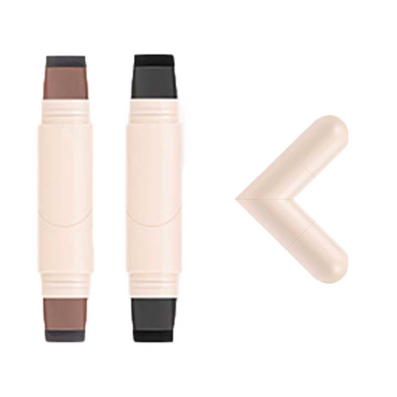 2pcs Rotatable Eyeliner Stamp Set - Quick Shaping Tool with Left/Right Eye Marked, Smudge-Proof & Long-Lasting, Ready to Use, Flawless Winged…