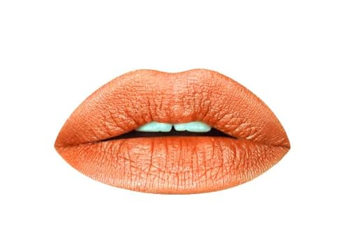 Aromi Burnt Pumpkin Metallic Liquid Lipstick | Orange Gold Lip Color with Shimmery Finish, Vegan, Cruelty-free, Long-lasting, Waterproof (Chewy
